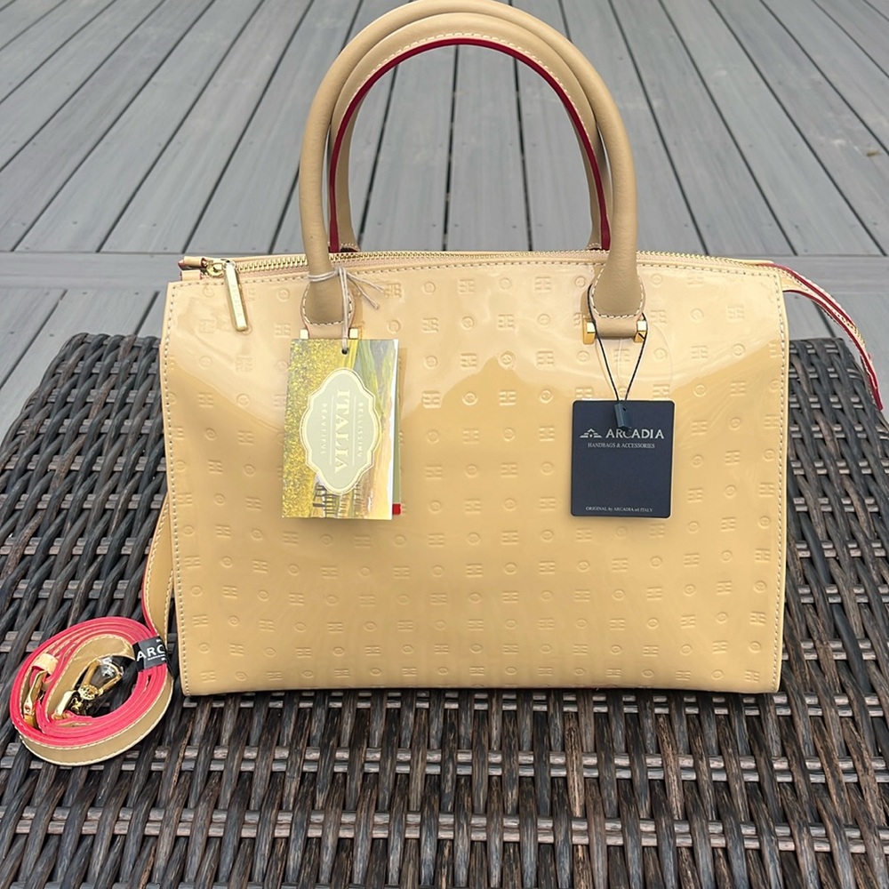Arcadia Beautful, genuine leather made in Italy tote new attack